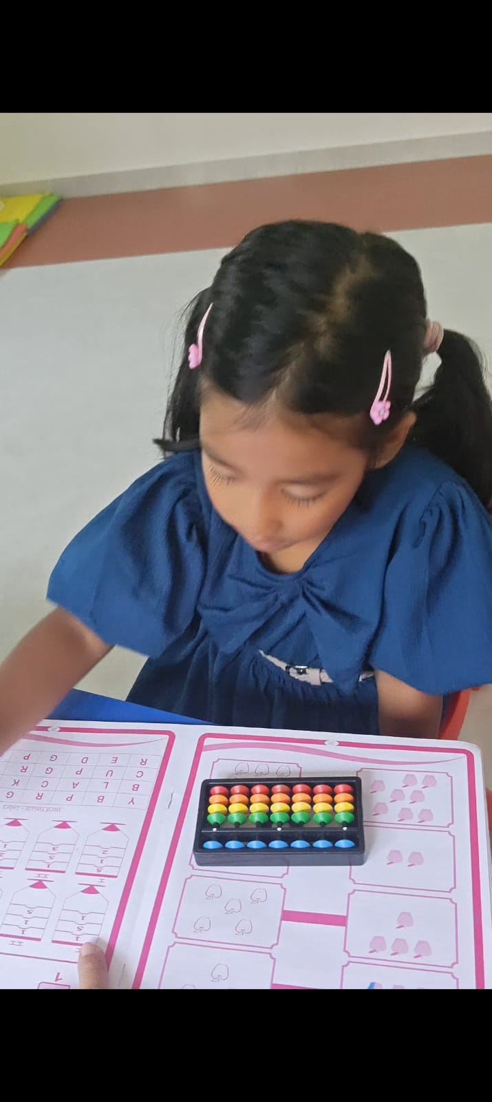 Abacus class in progress